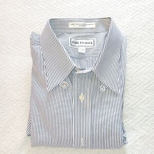 Sz.17/35 Mens Paul Fredrick Button Up Dress Shirt